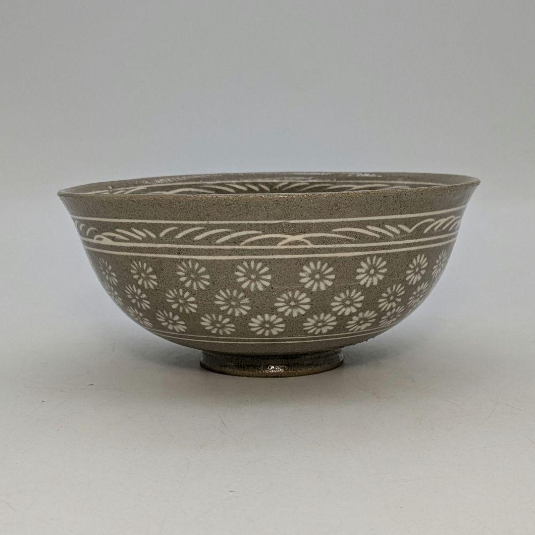 韓国利川夏林窯 李洲榮 三島茶碗 合箱 抹茶碗 抹茶茶碗 茶道具 茶器 高麗青磁