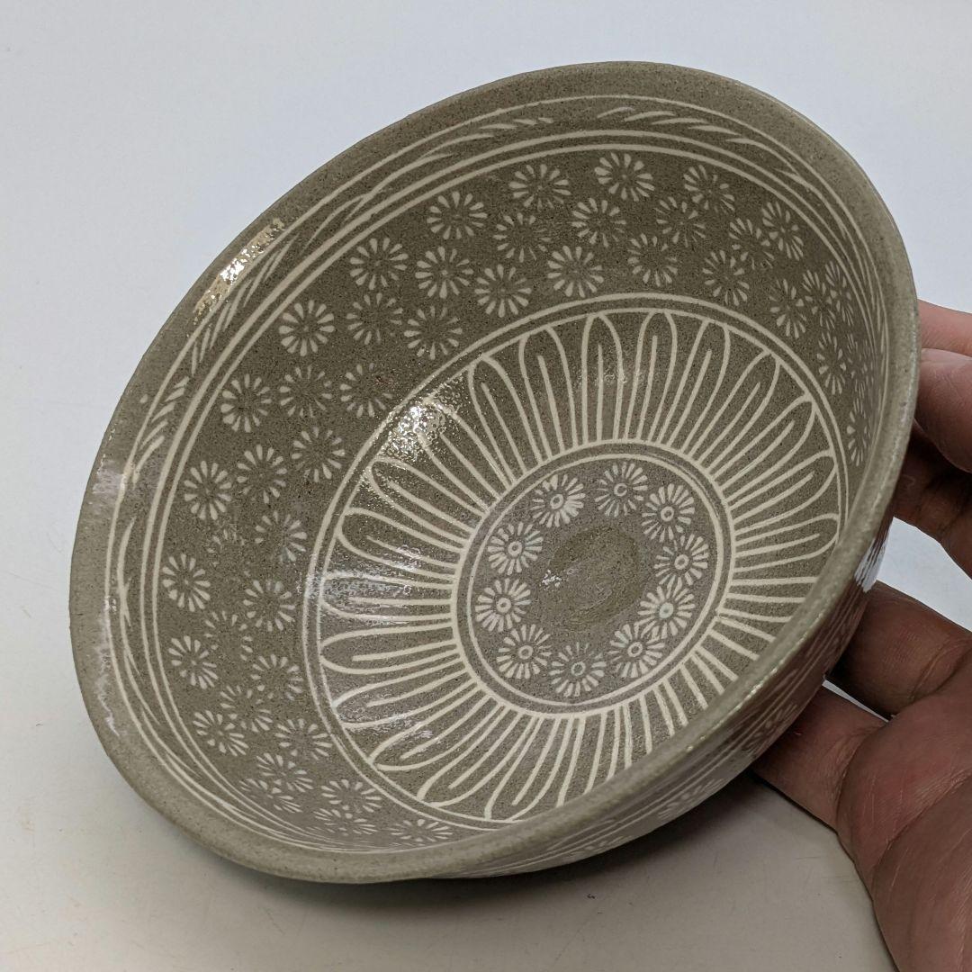 韓国利川夏林窯 李洲榮 三島茶碗 合箱 抹茶碗 抹茶茶碗 茶道具 茶器 高麗青磁