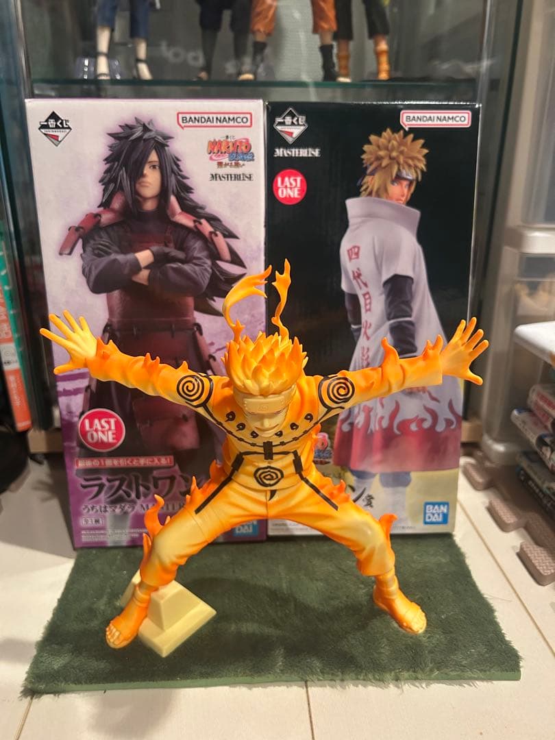 ナルト 一番くじ ラストワンセット ミナト マダラフィギュア ナルト九尾チャクラ