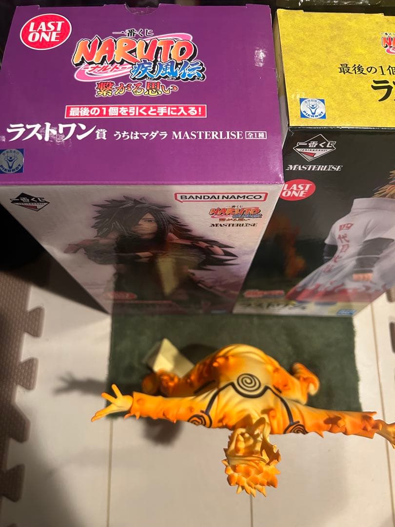 ナルト 一番くじ ラストワンセット ミナト マダラフィギュア ナルト九尾チャクラ