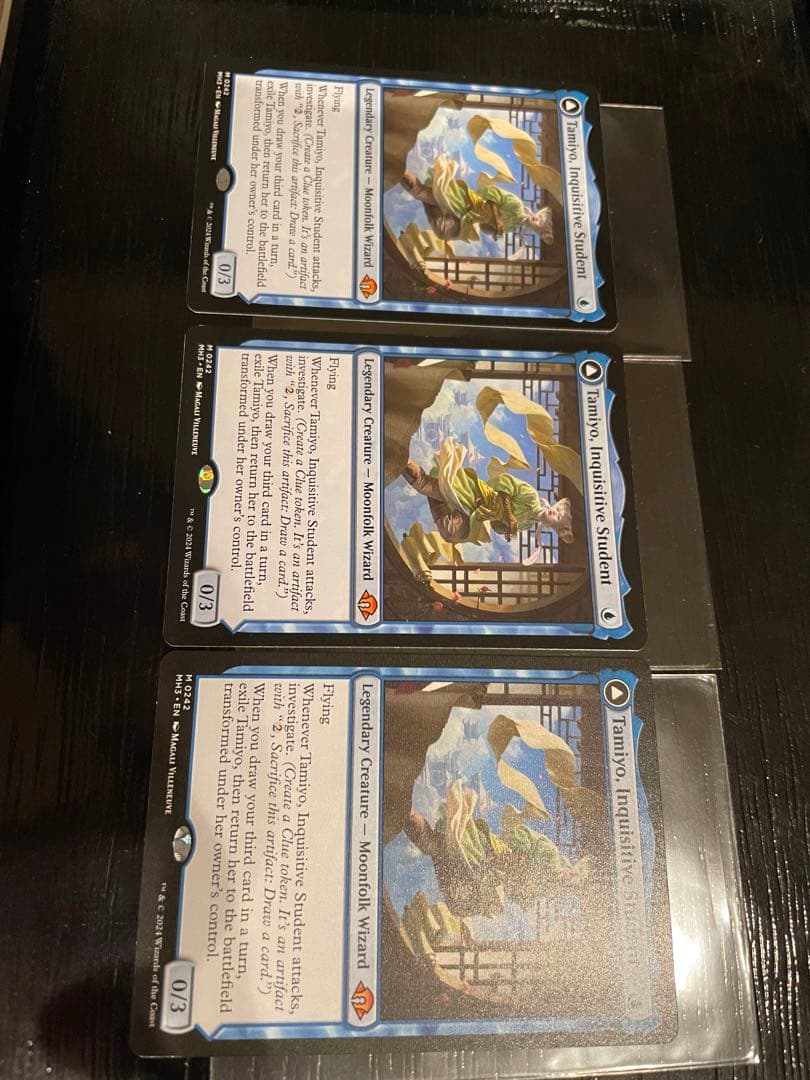 MTG 知りたがりの学徒、タミヨウ 英語　3枚