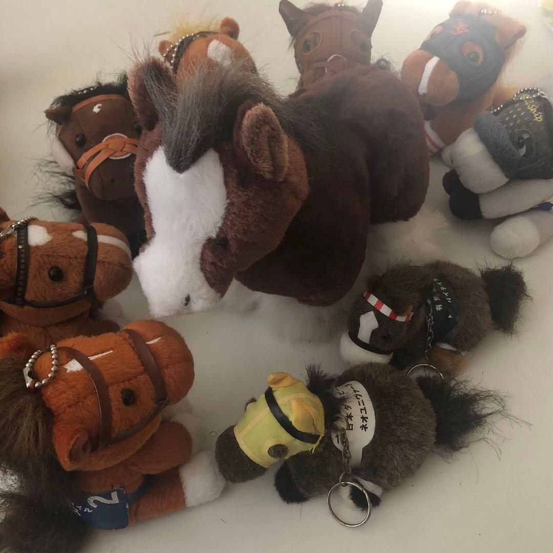 ♢送料込♢競馬　記念ホース　馬　ぬいぐるみ　キーホルダー　まとめ売り