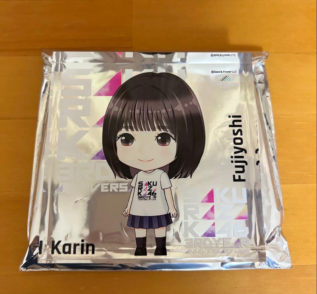 櫻坂46 藤吉夏鈴 縁日1等アクリルブロック