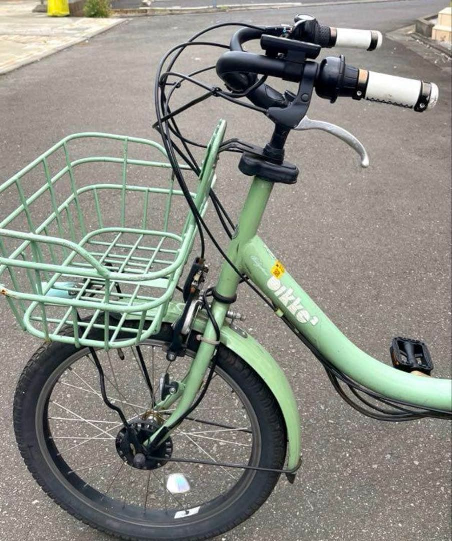 【BRIDGESTONE】bikke2子供乗せ電動自転車20型3速LED付属品付