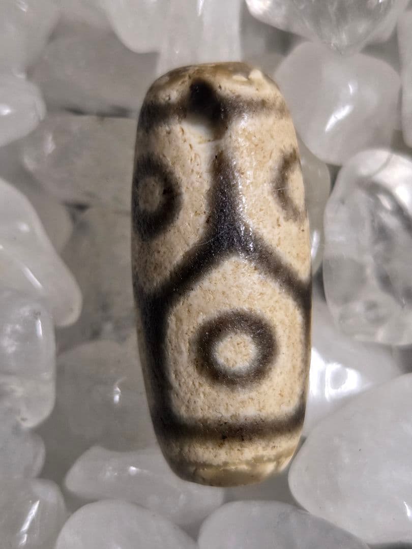 978　天珠　亀甲長壽六眼天珠　貴重　珍品　dzibeads！