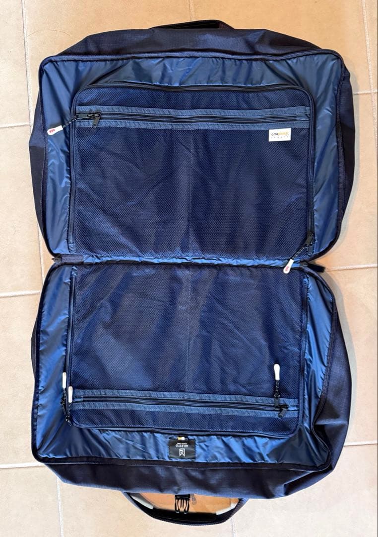 タイムセール！MILESTO 3way旅行用バッグ 機内持込 ネイビー