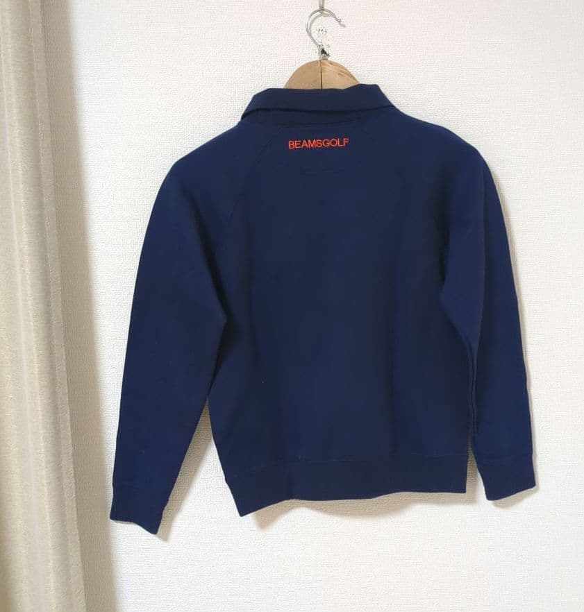 ★美品★BEAMS　GOLF　星柄ロゴダンボールプルオーバー　サイズ　M