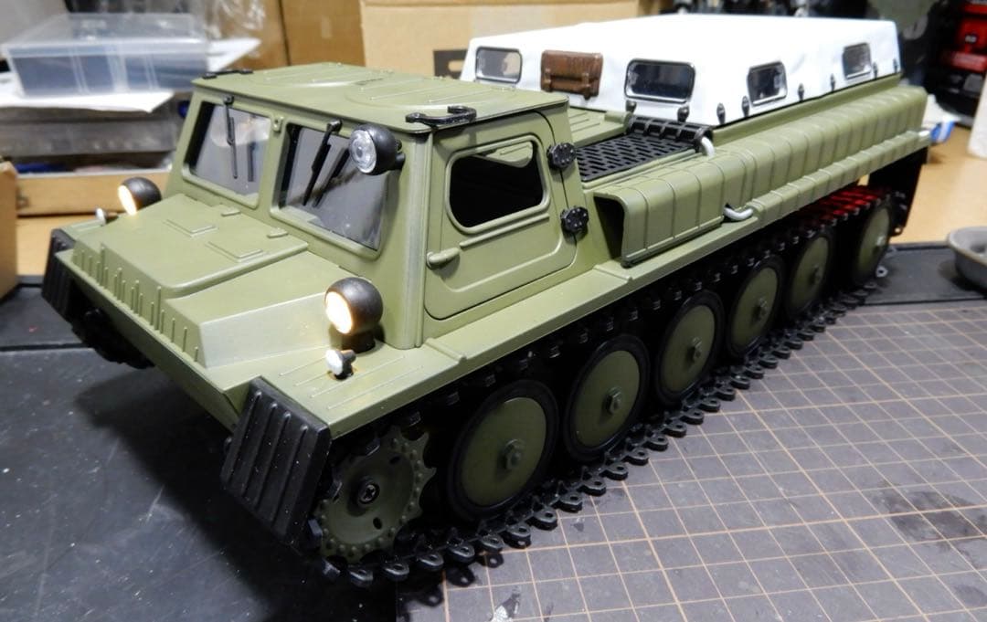 WPL E-1 1/16 新品 塗装 再組立て 金属履帯 等変更 新品 技適付き
