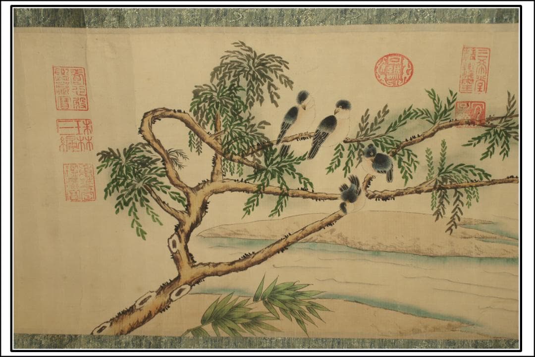 古美術 　中国明時代の掛軸　骨董品　肉筆　博物館保管品 BD353A11-6