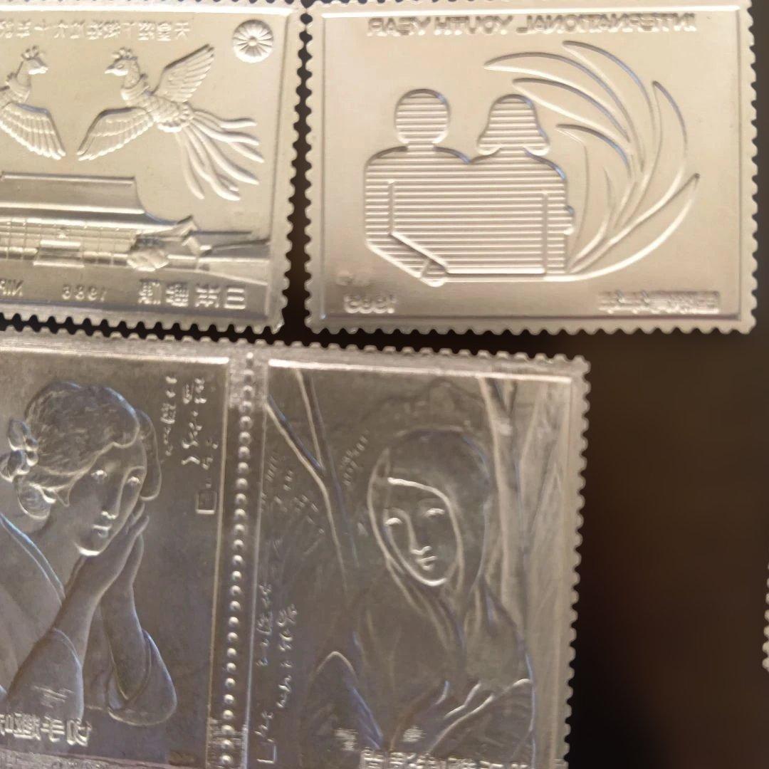 松本徽章工業　特別郵趣　純銀プレート　約48グラム