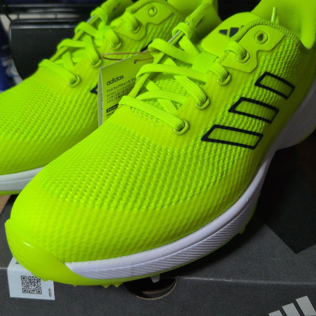 新品　adidas ZG23 VENT ゴルフシューズ 25.5cm　イエロー