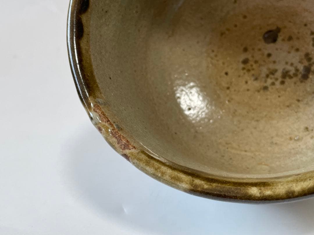 陶芸家　人間国宝　浜田庄司　濱田庄司　縁黒　茶碗　皮鯨　抹茶碗　益子焼　共箱