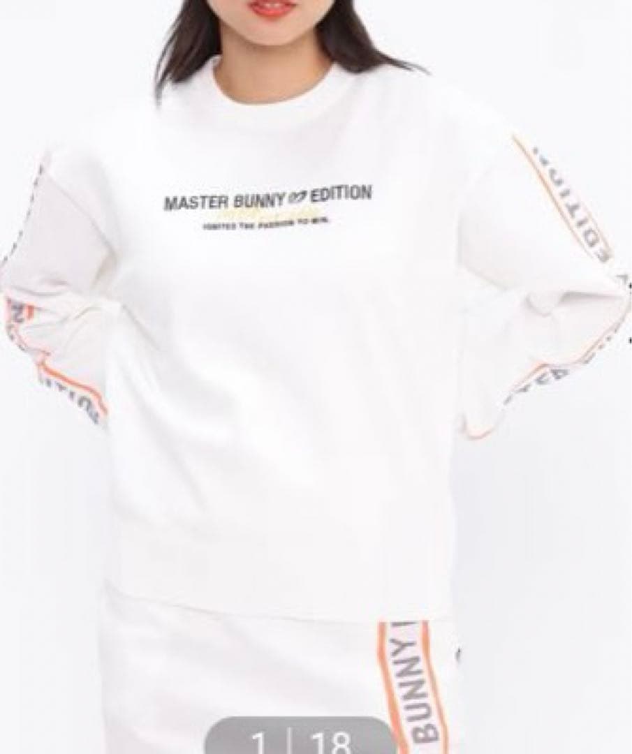 新品マスターバニー★ ジャガードライン クルーネックニットプルオーナー