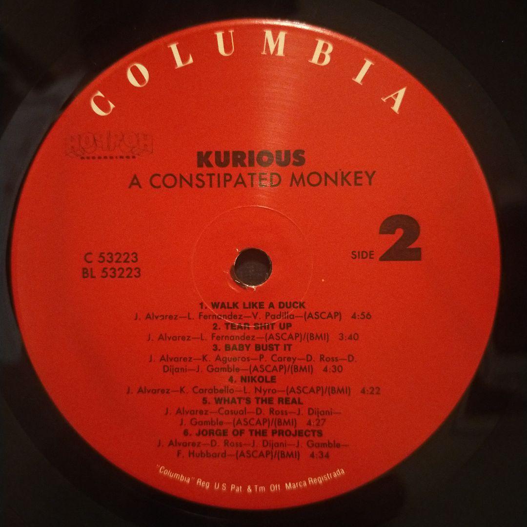 ★USオリジナル盤 KURIOUS A CONSTIPATED MONKEY