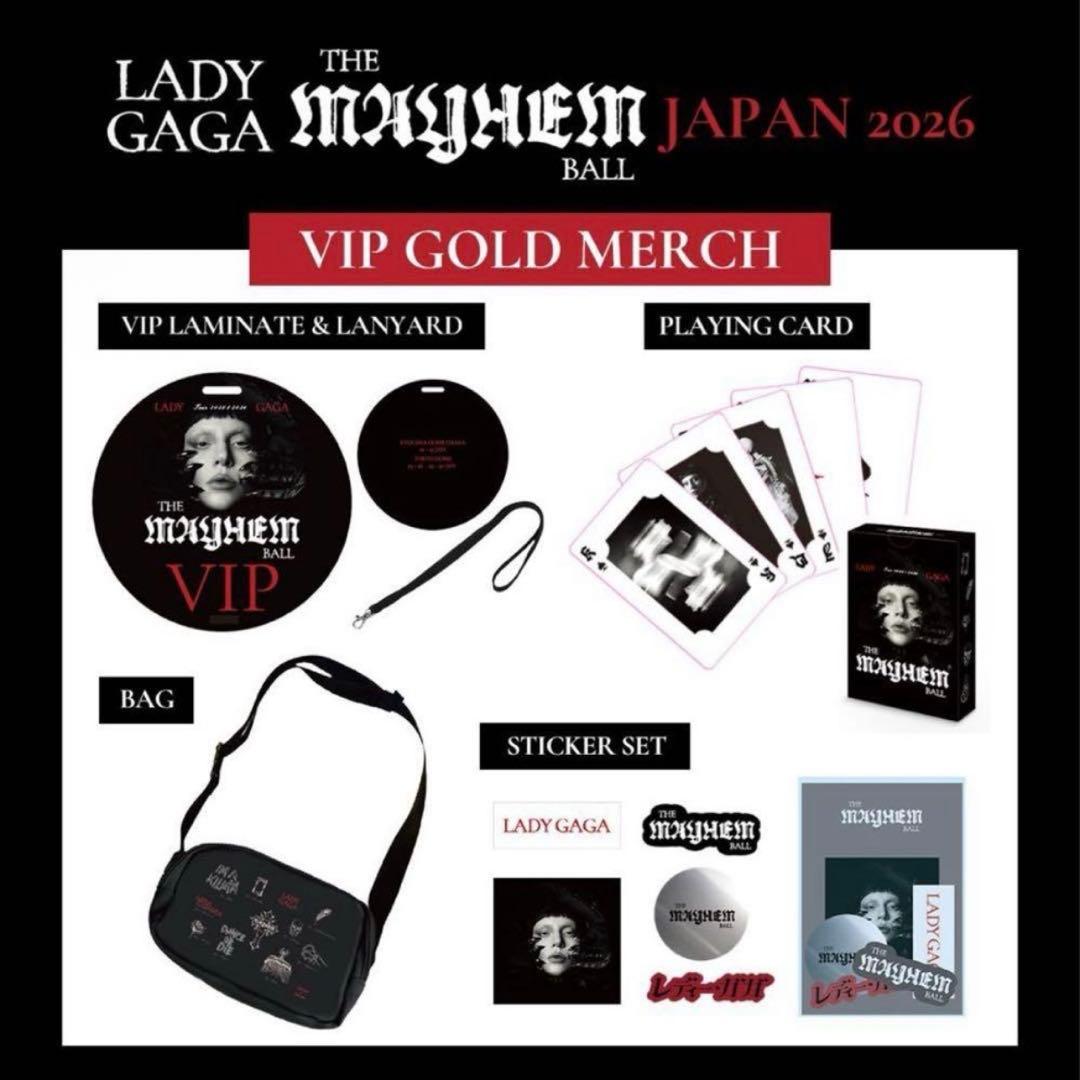 LADY GAGA VIP GOLD グッズ フルセット