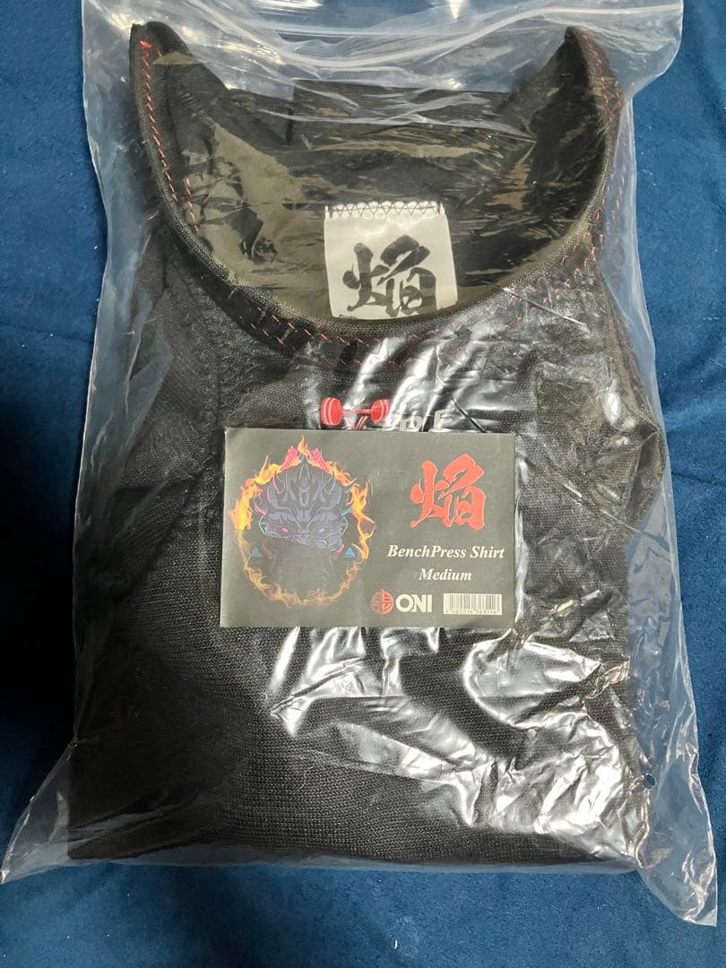ONI 鬼　ベンチプレスシャツ　Mサイズ　焔