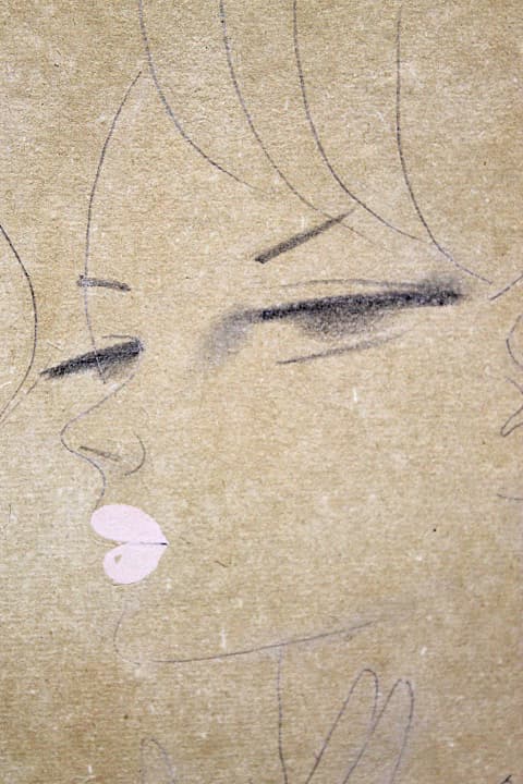 東郷青児【女性】 原画 水彩 4号