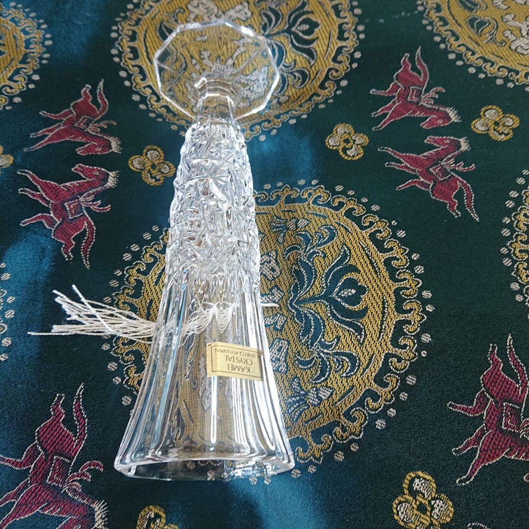 KAMEI CRYSTAL クリスタル花瓶 日本製一輪挿し