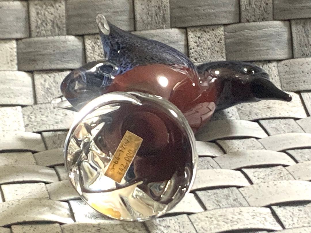 MaRcolinマルコリンART CRYSTAL 鳥　ハンドメイドスウェーデン