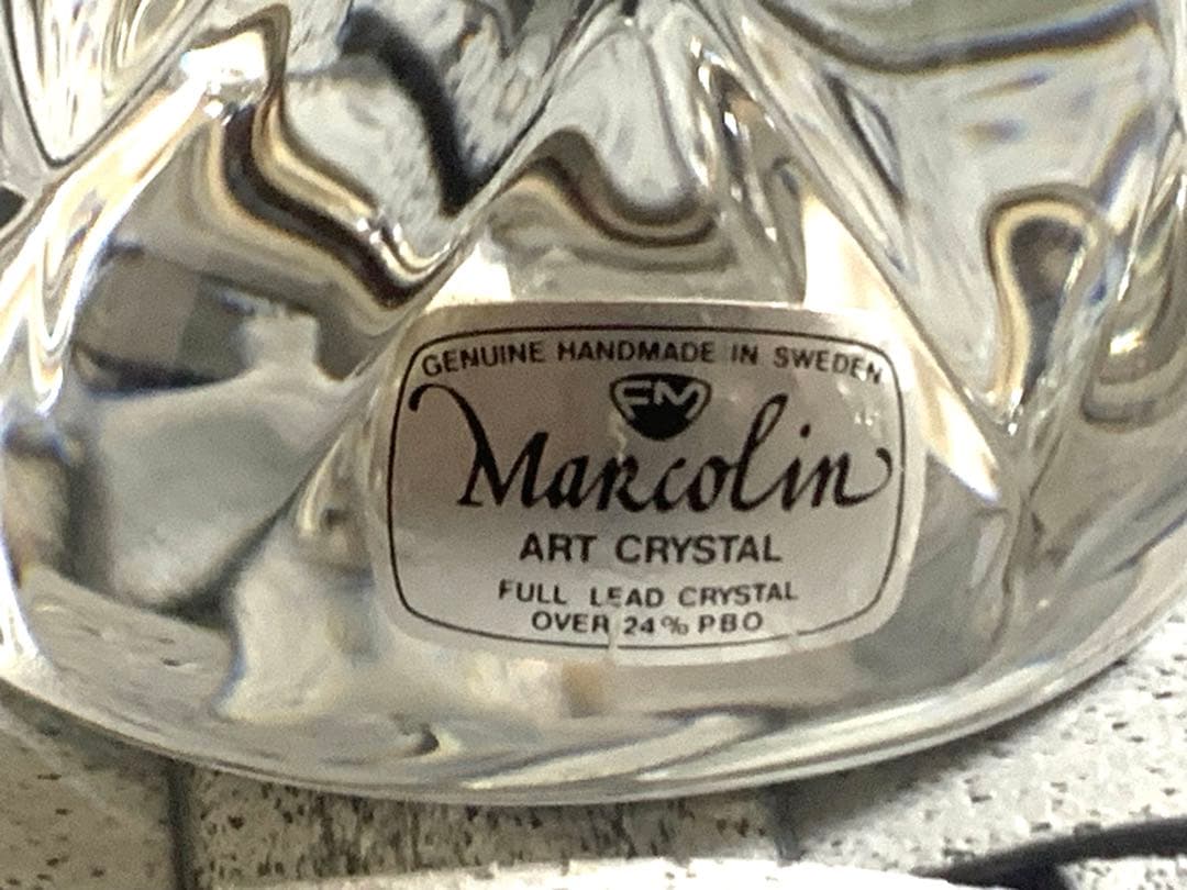 MaRcolinマルコリンART CRYSTAL 鳥　ハンドメイドスウェーデン