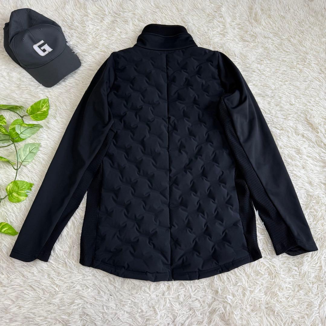 【デサントゴルフ】美品ダウンジャケット g-arc Lサイズ メンズ ブラック