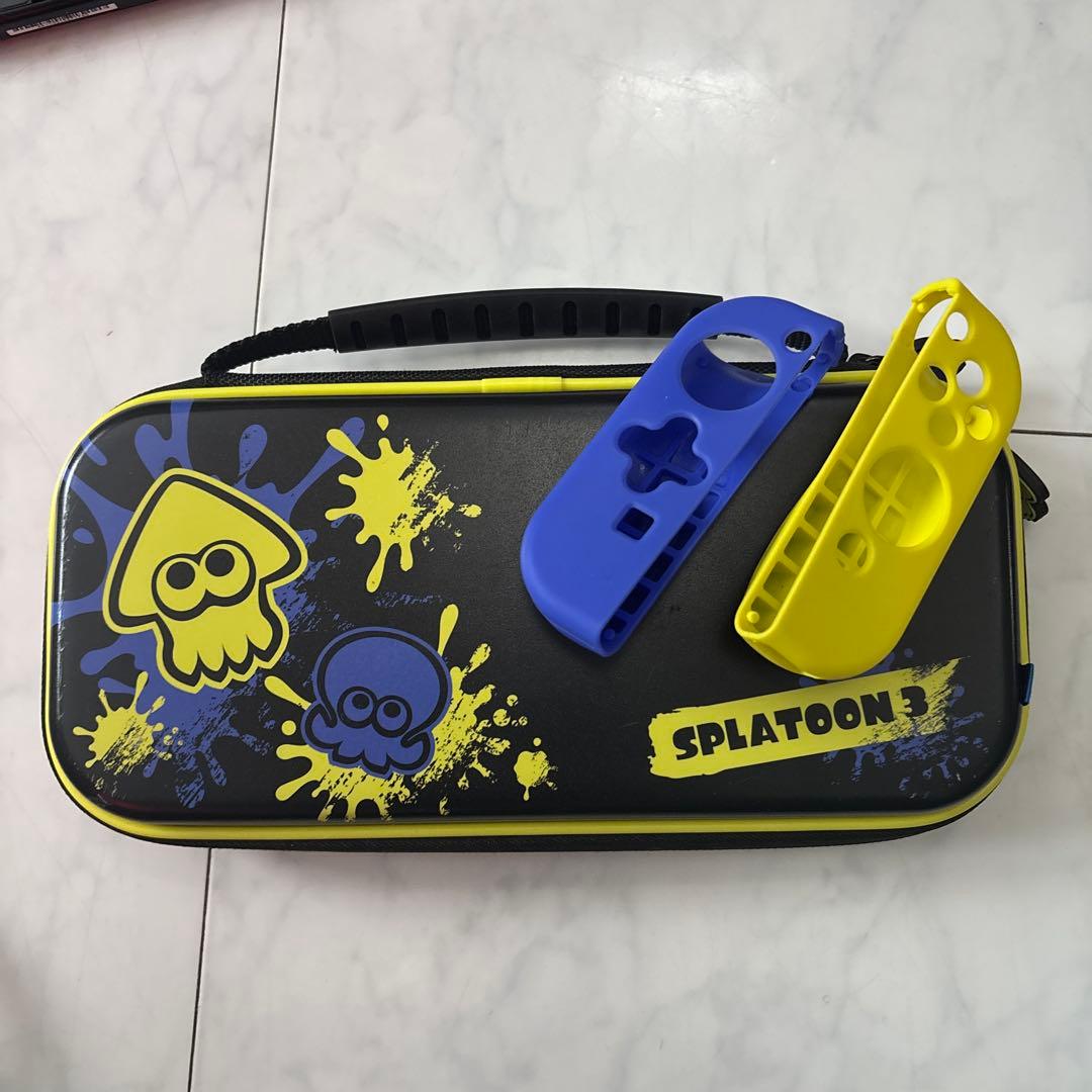 付属品多数Nintendo Switch本体 赤/青スプラ3ケースJoy-Con