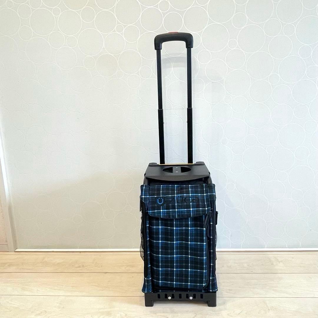 【美品】ZÜCA ズーカ キャリーバッグ 座れる スポーツ 旅行 遠征 チェック