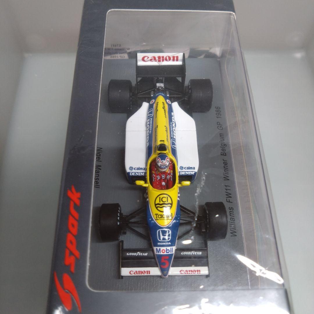 【未開封】1/43スパーク ウィリアムズホンダFW11 WINNER 1986