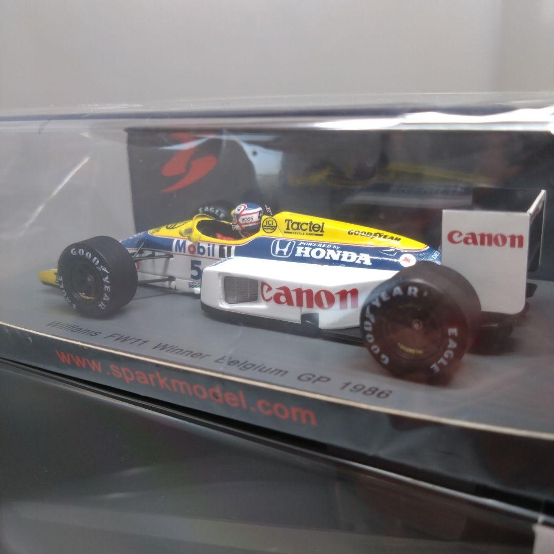 【未開封】1/43スパーク ウィリアムズホンダFW11 WINNER 1986