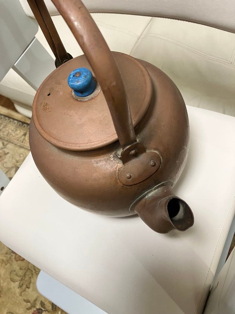 真鍮　銅製　アンテーク　ケトル　ビンテージやかん　希少