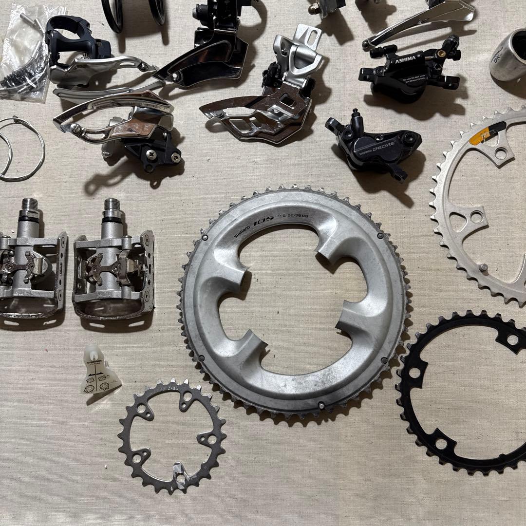 SHIMANOメイン 自転車 カスタムパーツ 約30個セット ロードバイク