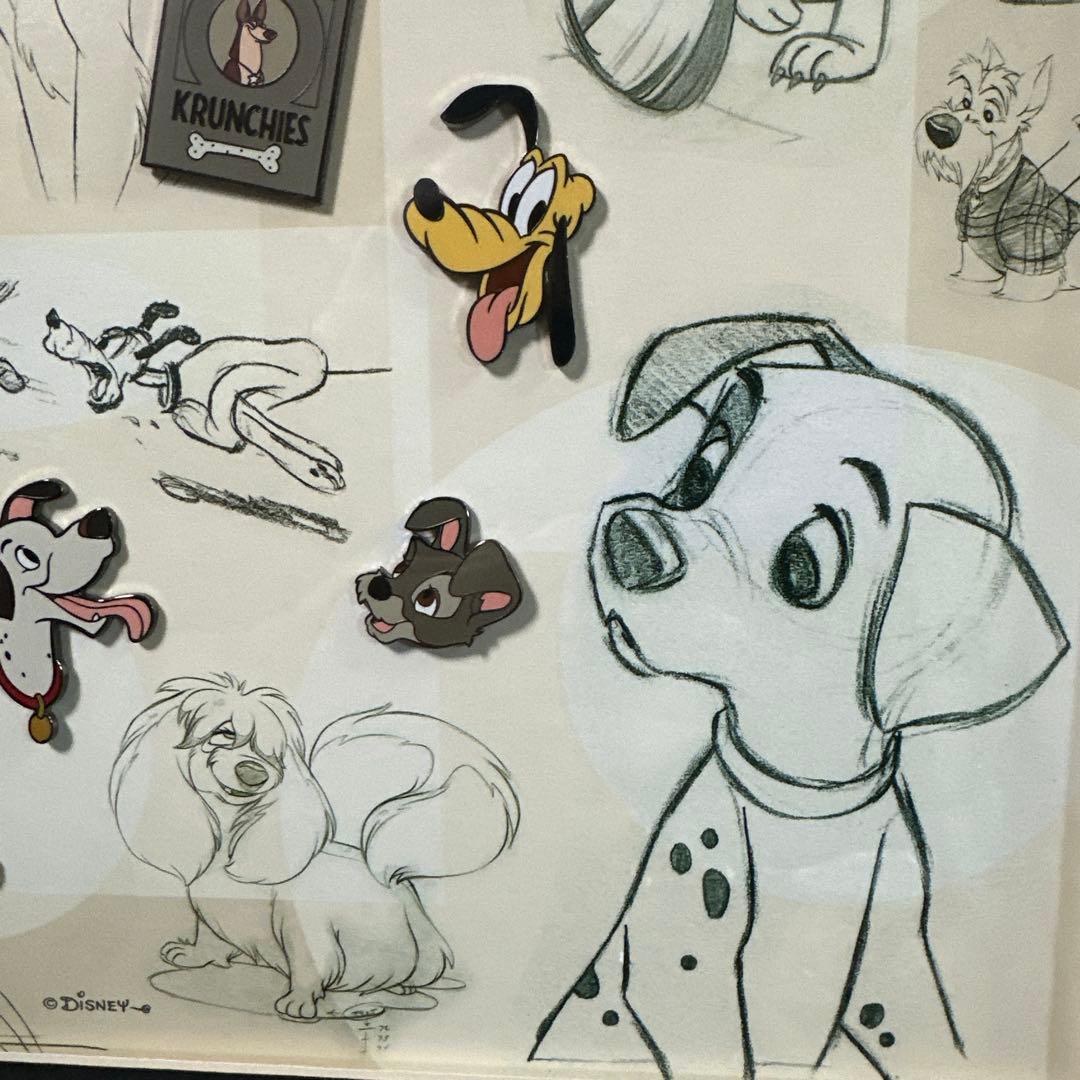 2002ディズニー犬のキャラクターピンズフレーム