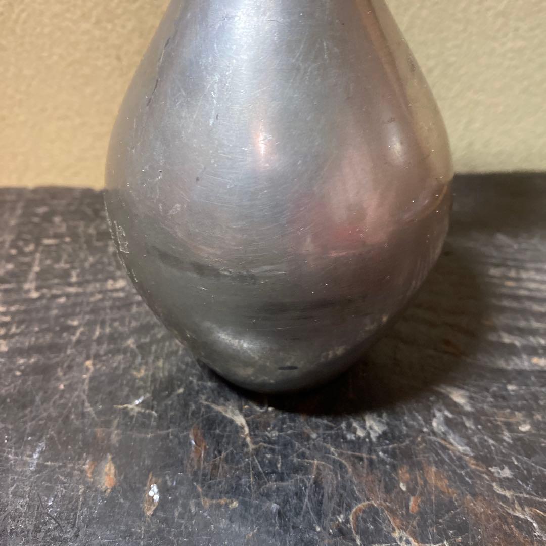 錫徳利　京錫源製C 8cm16.5cm 371g