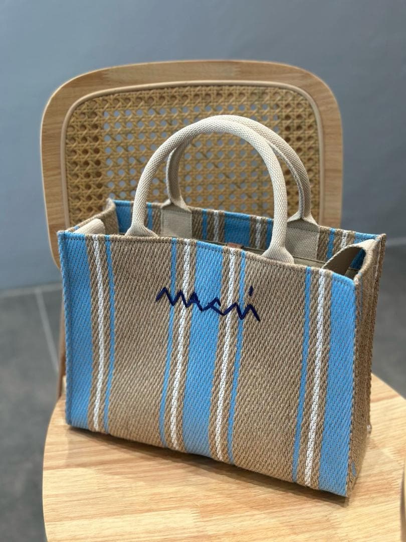 MARNI ストライプバスケット2way バッグ マルニ