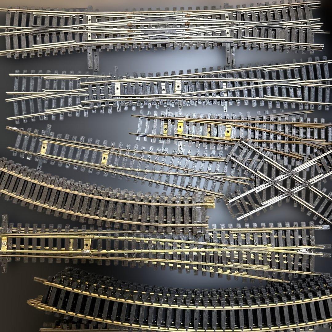［ジャンク］鉄道模型　HOゲージ　シノハラ/バックマン他　レール　線路　大量