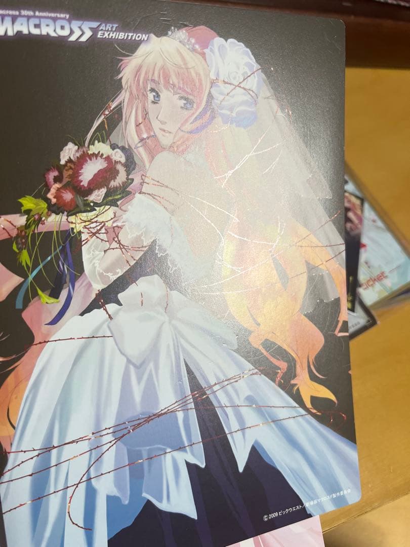 マクロス30周年原画展 入場券特典プレミアムグッツ2枚+蒔絵シール+ポストカード