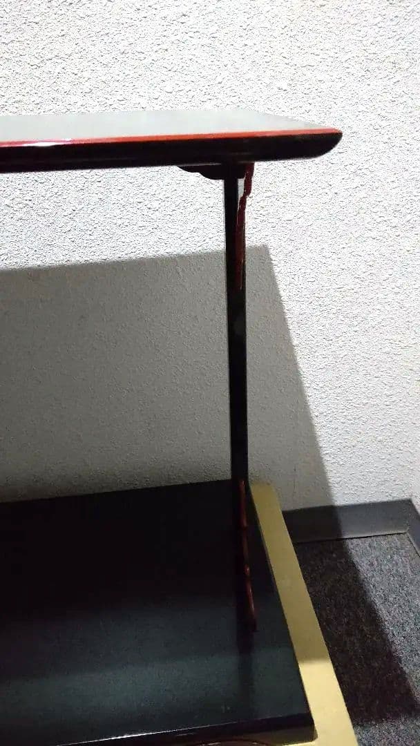 茶道具、及台子、宗旦好、青漆爪紅、ちか15番