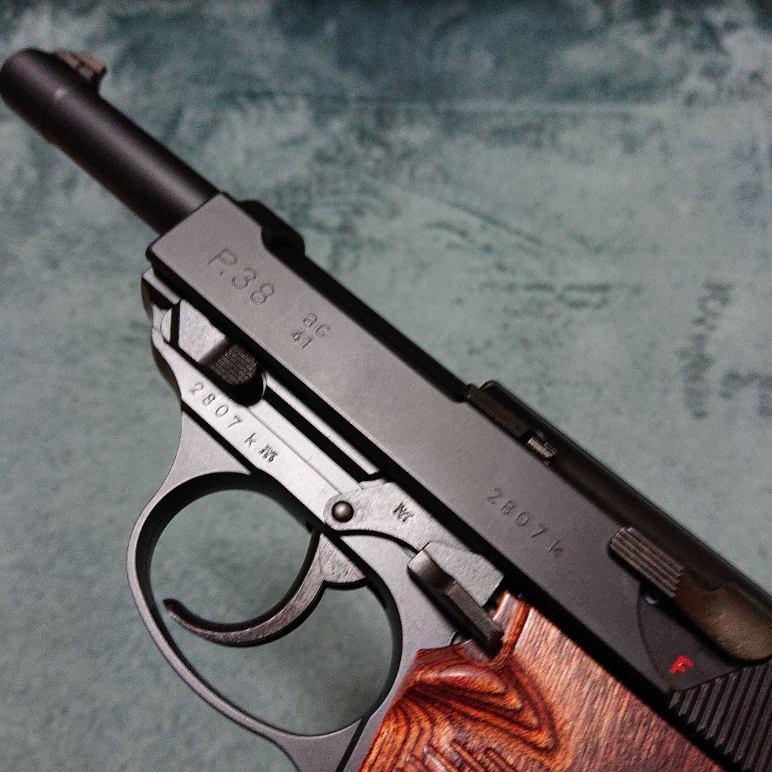 マルゼン ワルサー P38 ac41 木製グリップ ガスガン