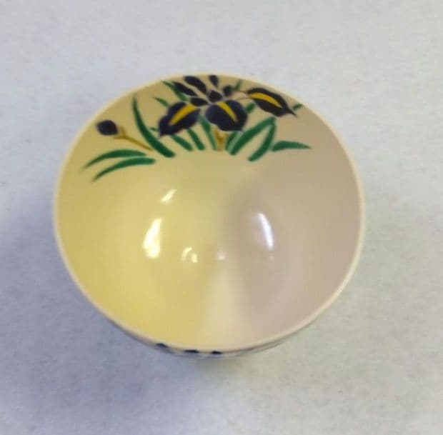 茶道具 茶碗 色絵 菖蒲 加藤八佳 加藤如水 京焼 清水焼 五月晴 鯉のぼり