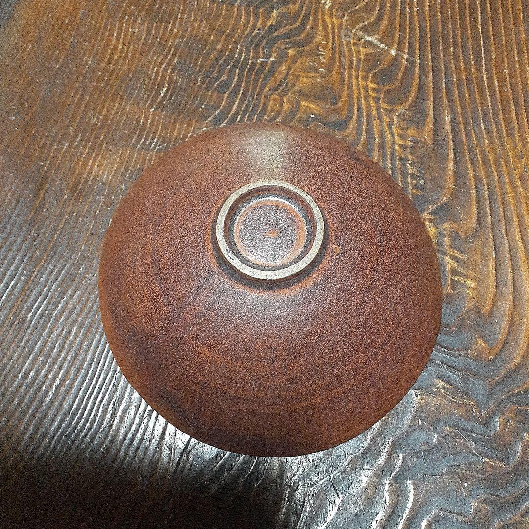中国定窯柿釉印花文小皿