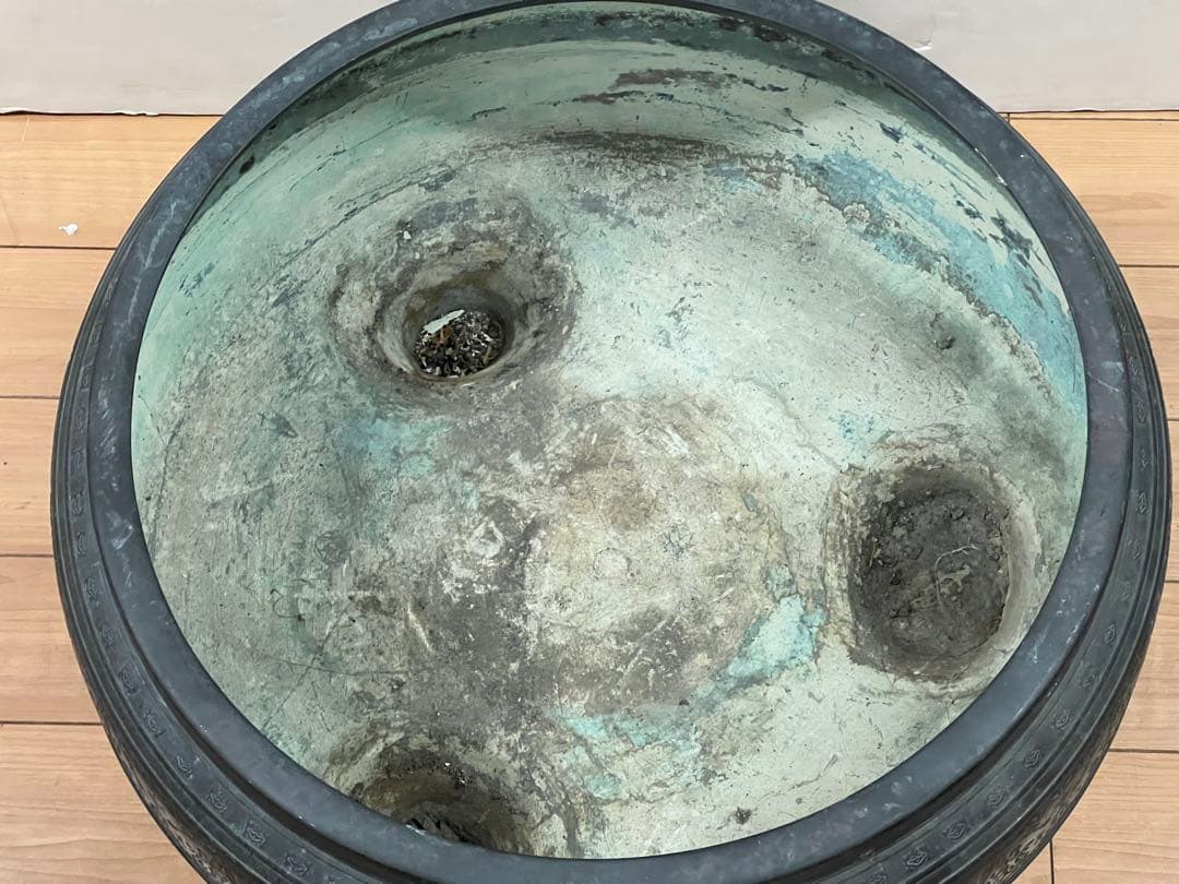超大銅火鉢　￼直径52cm ￼￼送料込み