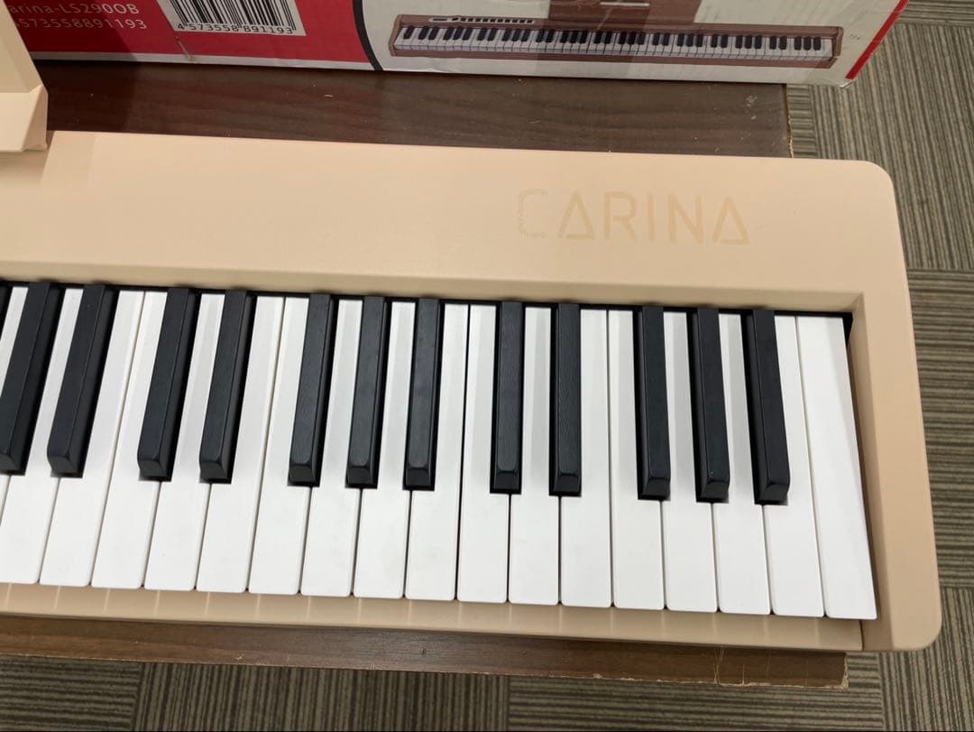 電子ピアノ　88鍵盤　充電タイプ　スリム軽量 オークベージュ