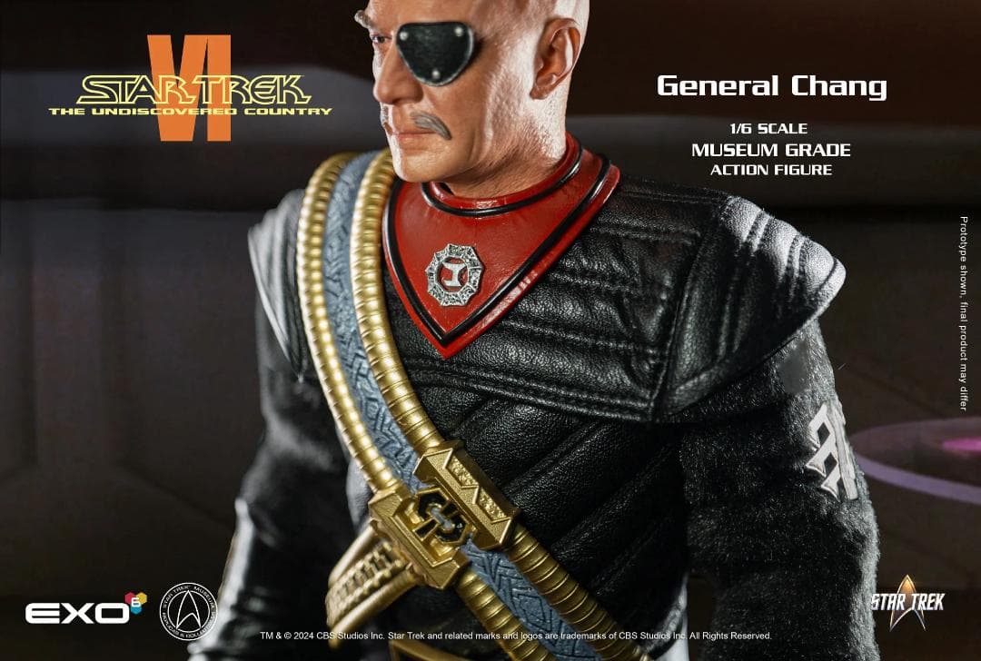EXO-6 1/6 スタートレック 未知の世界 チャン将軍 chang
