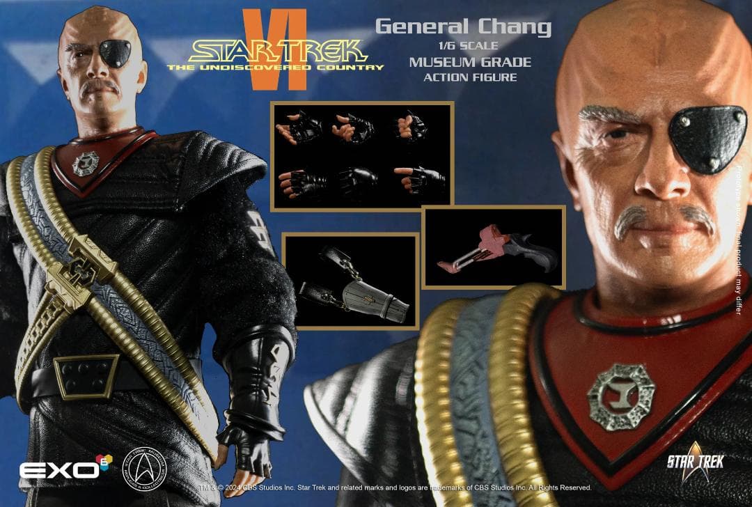 EXO-6 1/6 スタートレック 未知の世界 チャン将軍 chang