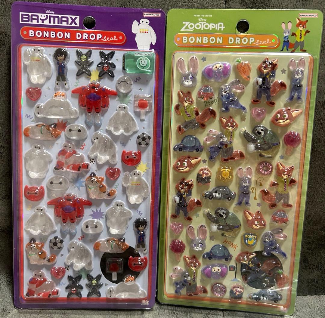 国内正規品 ディズニー ボンボンドロップシール 第2弾 全種8枚セット
