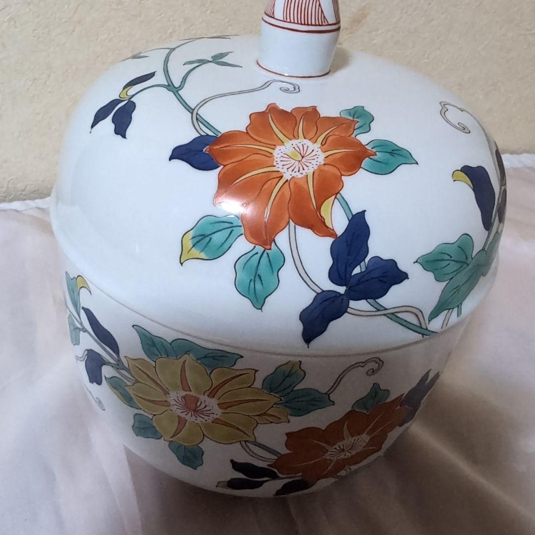 古伊万里蓋付き菓子鉢