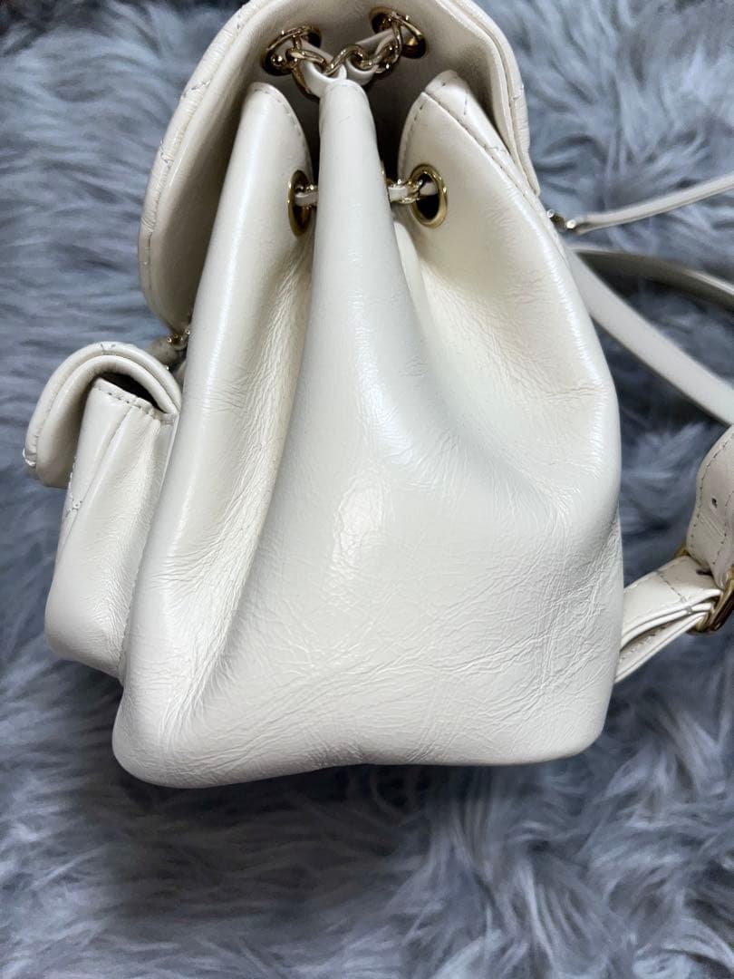 CHANEL バックパック リュック バッグ ホワイト ノベルティ