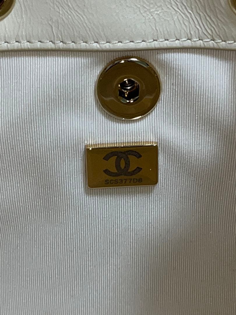 CHANEL バックパック リュック バッグ ホワイト ノベルティ