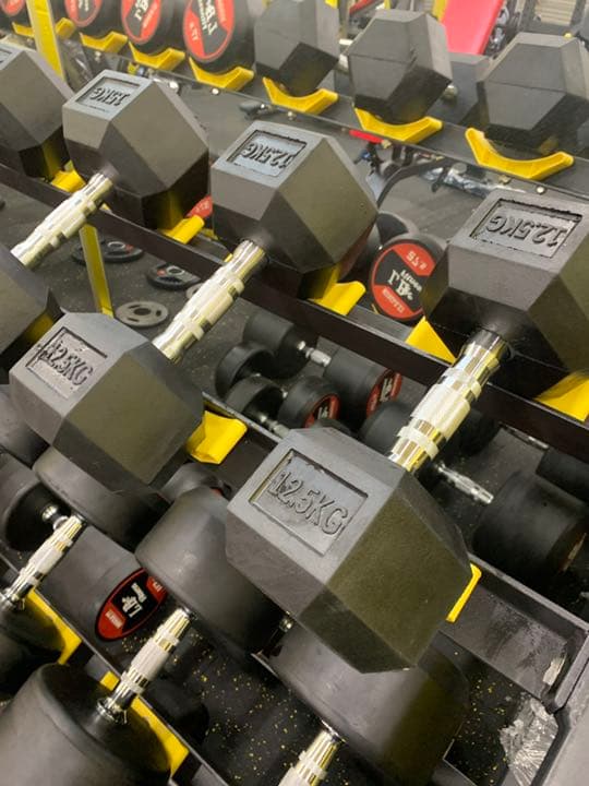 ラバーヘックス ダンベル　15kg  20kg 各2個