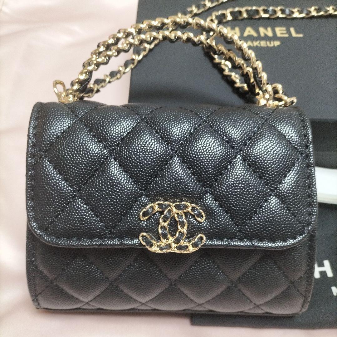 CHANEL キルティングバッグ(ノベルティグッズ)箱、保存袋、リボン付き